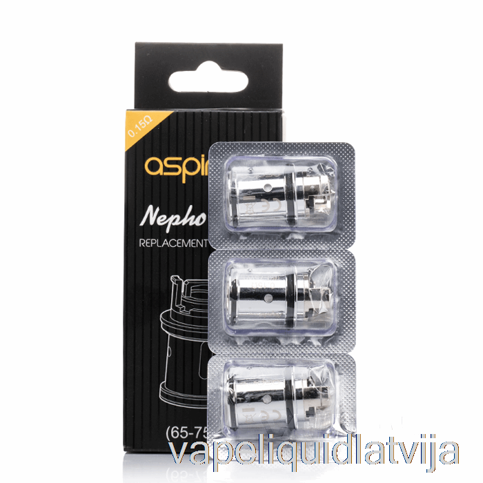 Aspire Nepho Rezerves Spoles 0.15ohm Mesh Coils Vape šķidrums